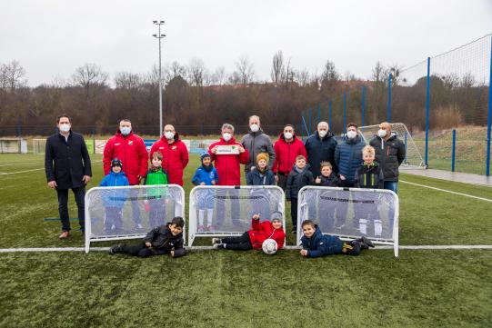 Übergabe Fussballtore