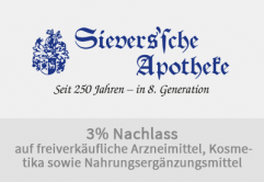 3% auf freiverkäufliche Arzneimittel, Kosmetika sowie Nahrungsergänzungsmittel