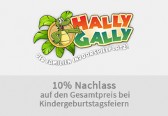 10% auf den Gesamtpreis bei den Kindergeburtstags-Feiern