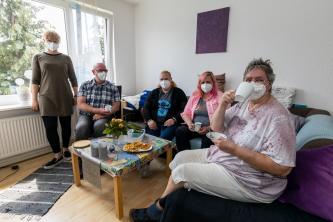 Gruppe der Wohngemeinschaft